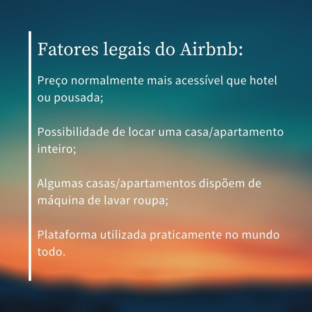 Coisas boas do Airbnb