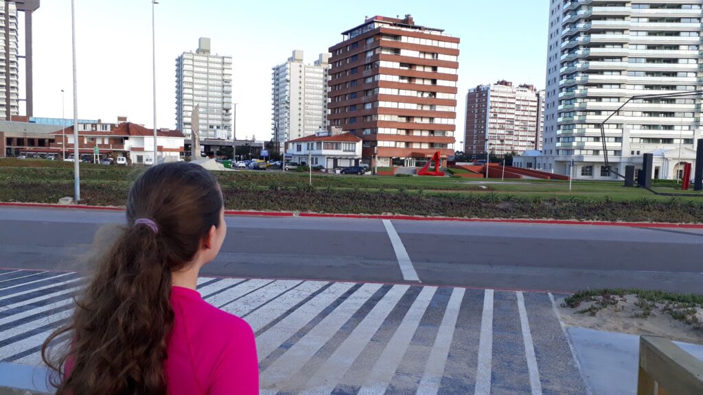 Ariel pela cidade de Punta del Este